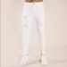 Suitable For All Seasons Men's Jeans Washed Slim Fit Knee Ripped 2018 Spring Summer Thin Style_mkmklike.com