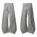 Men's Oversized Trendy Jeans Tie Dye Gradient Line Art Mid Waist Straight Pants Retro High Street Style Clothing_mkmklike.com