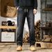 Nordmann American Retro Black Jeans For Men, Autumn 2025 New Straight Loose Washed Trendy Brand Plus Size Casual Pants_mkmklike.com