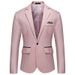 New Men's Slim Fit Single breasted Suit Youth Fashion Casual Wedding Party Dress Coat_mkmklike.com