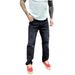 Men's Straight Leg Casual Jeans Fashionable Solid Color High Quality Comfortable mid Waist Long Non-Stretch Softener Treatment_mkmklike.com