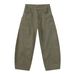 Men's Clothing Retro Casual Pants Vintage Cargo Pants With Multiple Pockets, Loose Fit & Utility Style For Casual Wear (Olive Green, Grey, Camel)_mkmklike.com