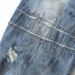 Post-apocalyptic Stained Wide-Leg Jeans For Men, Trendy Washed Vintage Style With Messy Stitching, Embroidery Patches,_mkmklike.com