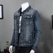 Pulse Pulse Lightweight New Jacket Coat Denim Clothing Spring Autumn Shirt Men's Youth Fashion_mkmklike.com