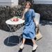 Return Low Denim Dress, Women's Summer Thin Style, New Lazy And Niche Cake Skirt, Doll Long Skirt_mkmklike.com