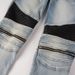 Casual Men's Pants Cycling Jeans Men's High Street Locomotive Zipper Ripped Splicing Men's Pants 606_mkmklike.com