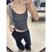 European And American Retro Design Patchwork Denim For Women, 2024 Summer Thin Style, Trendy Two-piece Low-waist_mkmklike.com
