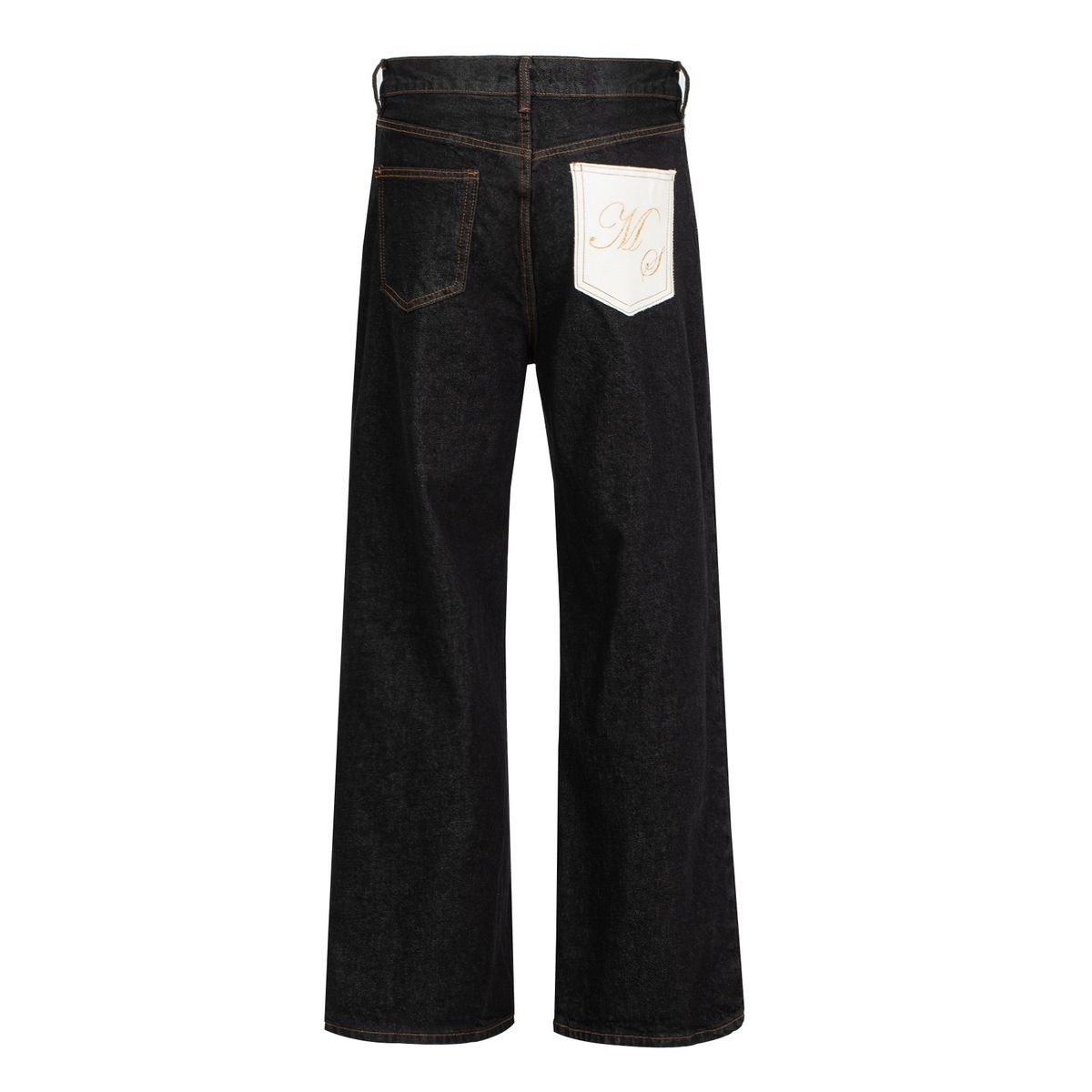 Men's Clothing Okayama Original Cow 14.5 Oz Machete Original Color Washed Jeans Baggy Trousers Cotton_mkmklike.com