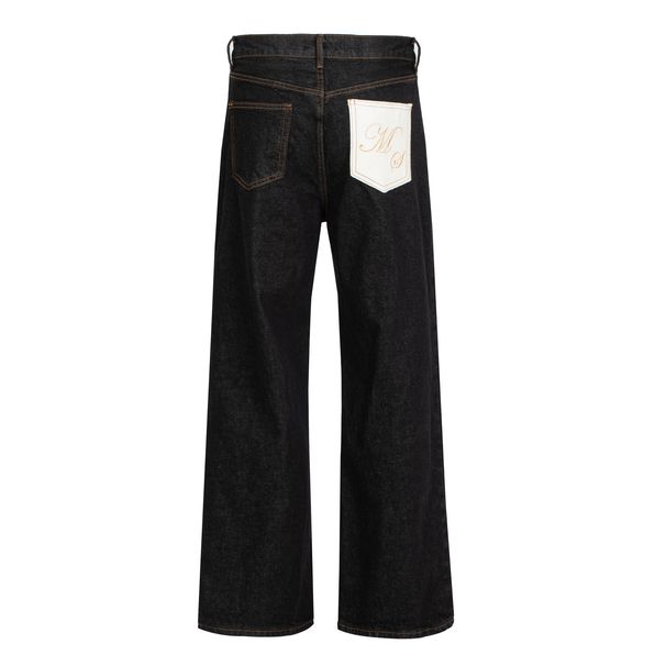 Men's Clothing Okayama Original Cow 14.5 Oz Machete Original Color Washed Jeans Baggy Trousers Cotton_mkmklike.com