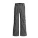 Vibe Trendy Brand Workwear Denim Flared Men's Multi-Pocket Design Deconstructed Split Vintage Washed Long Pants_mkmklike.com