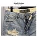 Vintage Washed Slim-Fit Denim Shorts – Light Blue With Cat Whiskers & Knee Rips (Sizes 28-36)_mkmklike.com