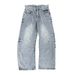 2025 Summer New European Fashion Jeans American Simple Solid Color High Waist Straight Wide Leg Casual Pants_mkmklike.com