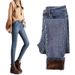 ELLE Fleece-Lined Thickened Jeans 2025 New Women's High-Waisted Autumn Winter Skinny Elastic Slim Fit Pants_mkmklike.com