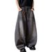 Vintage Washed Denim Jeans For Men – Distressed Paint Splatter & Relaxed Wide-Leg Fit | 90s Retro Streetwear Straight Cut Pants_mkmklike.com