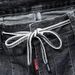 Men's Japanese Vintage Distressed Denim Shorts – Relaxed Fit Mid-Length Cargo Shorts With Elastic Waist (M-3XL, Black/Blue/White)_mkmklike.com