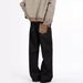 Men's A-Line Straight Leg Raw Denim Jeans Vintage Slightly Flared Distressed Cleanfit Style_mkmklike.com