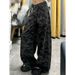 Trendy Girl Closet American Style Camouflage Jeans For Women High Waist Loose Fit Hot Girl Straight Cargo Wide Leg Pants Trendy 2025 Spring_mkmklike.com