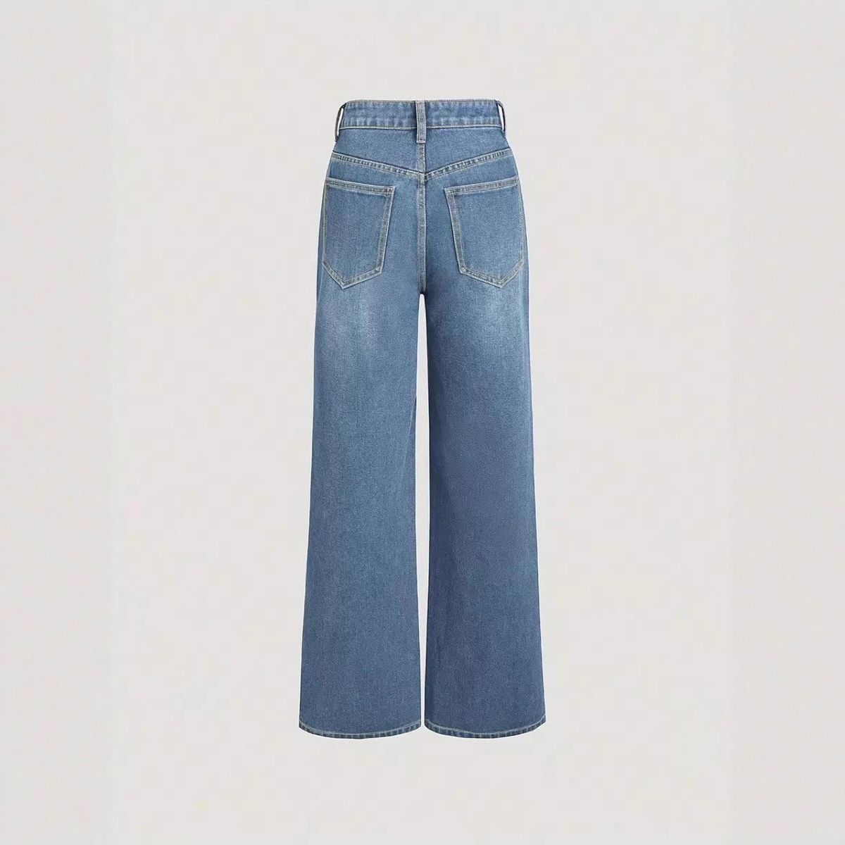 Women's Clothing Diagonal Zipper Jeans Denim_mkmklike.com
