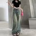 Women's Clothing Vintage Washed Wide-Leg Jeans – High-Waisted Distressed Denim Pants For Women (S-2XL)_mkmklike.com