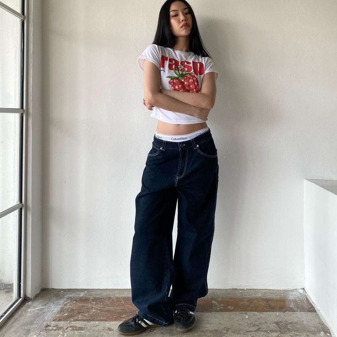 Embroidered Jeans Men's And Women's American Retro Couple Versatile Loose High Street Casual Trousers Y2k Fashion Versatile_mkmklike.com