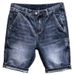 Large Size Blue Denim Shorts, Haren Straight Leg Loose Fit Five Quarter Pants, Heavy-duty Washed And Worn Horse Pants_mkmklike.com