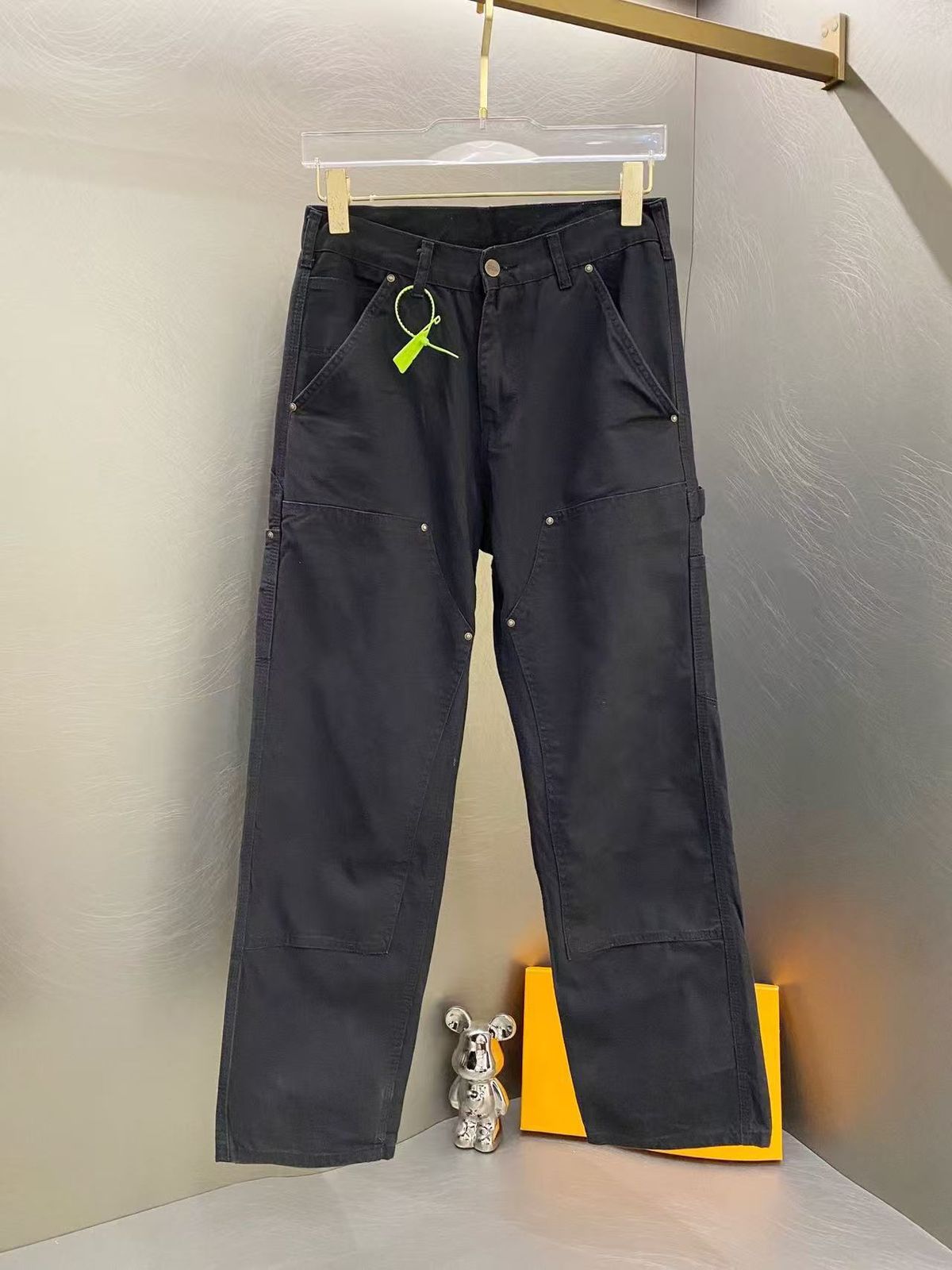 Vintage Lumberjack Pants Straight Loose Fit Workwear Jeans with Urban Vibe Premium Cotton Fabric Functional Men's Denim_mkmklike.com