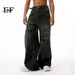 EF JEANS | 2024 New Product, Old, Broken Holes And Dirty Prints On European And American Streets, Straight Tube Loose Mopping Jeans Tide_mkmklike.com