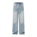 Men’s Distressed Washed Denim Jeans – Vintage Faded Punk Style Loose Straight Leg Pants (Sizes M-XXL)_mkmklike.com