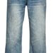 American High Street Washed Gradient Flared Jeans Vibe Trend Men's Design Sense Versatile Casual Distressed Long Pants_mkmklike.com