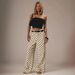 Women's Polka Dot Print Denim Trousers, Loose Fit Mid Rise Straight Leg Non-Stretch Jeans, Casual Comfort Daily Pants_mkmklike.com