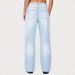 Women's Clothing High Waist Straight Leg Jeans Classic Blue Casual Denim Trousers Loose Fit Washed High Waist_mkmklike.com