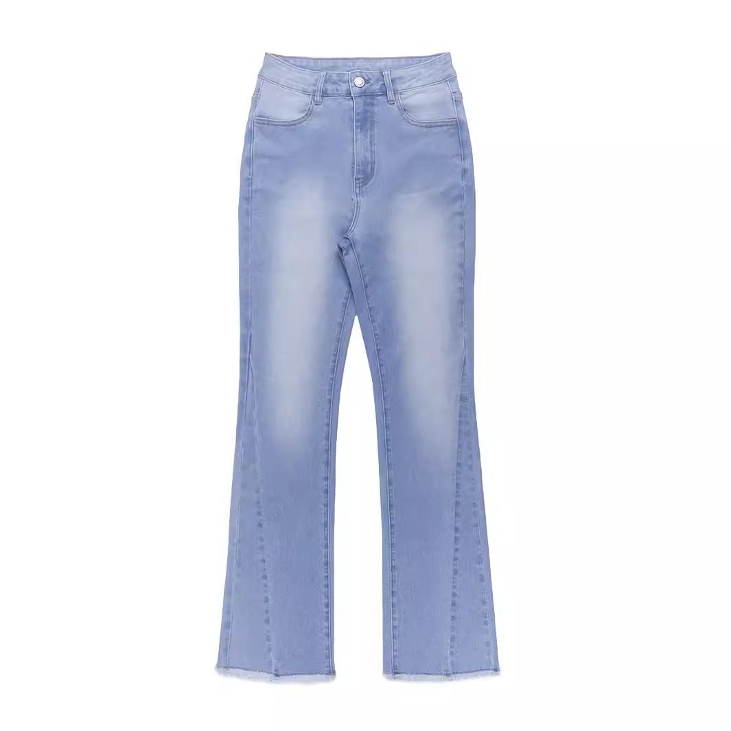 Women's Clothing Retro Fashion Trend Elastic Slim Hip Jeans_mkmklike.com