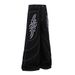 Unique Niche Flame Pattern Embroidered Jeans For Men Trendy Design Split Stitching Topstitch Wide-Leg Pants_mkmklike.com