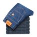 Nordmann Jeans Autumn Casual Long Fleece Lined Thickened Winter Super Thick Middle-aged Loose Straight Men's Pants_mkmklike.com