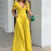 Women's fashion fashion elegant plus size wide leg jumpsuit_mkmklike.com
