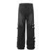 Men's Clothing Retro Straight Belt Overalls Men's Street Style Y2K Zipper_mkmklike.com
