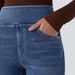 High Waist Stretch Washed Jeans – Cat Whisker Distressed Denim Pants | Straight Leg Trousers With Comfortable Elasticity_mkmklike.com