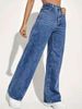 K New Women's High-waisted Stretch Straight-leg Jeans_mkmklike.com