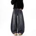 Hip-hop Men's Jeans Men's Old Dirty Leopard Print Scimitar Pants Trendy Brand Loose New Boys Pants_mkmklike.com