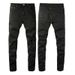 Men's Clothing Trendy Brand American Ripped Jeans Men's Slim Casual Versatile Pants High Street Trend Boys' Skinny Pants 8586_mkmklike.com