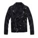 Trendy Personalized Jacket Men Punk Wind Oblique Zipper Slim Short American Motorcycle Denim Jacket 425_mkmklike.com