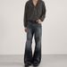 Men's & Women's Cleanfit Heavy Washed Tie-Dye Jeans With Bamboo Texture & Flared Hem Streetwear Staple_mkmklike.com
