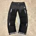 Men's Clothing European And American Style Men's Y2K Patchwork Painted Embroidered Hot Press Fashion Straight Leg Jeans_mkmklike.com