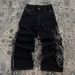 Women's plus Size Denim Jeans Low Waist Straight Leg Loose Fit Cross Border Trade Independent Website European American Style with Prints Sequins_mkmklike.com