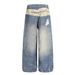 High Street Design 3D Digital Print Wide-Leg Jeans For Men, Distressed Washed Loose Fit, Unique Niche Straight-Leg_mkmklike.com