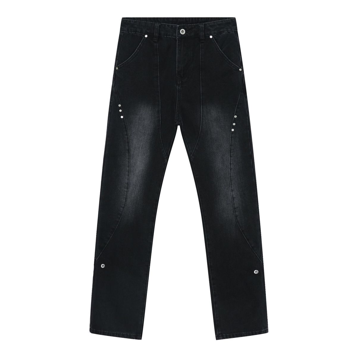 EF JEANS | 2023 Four Seasons New Product, Retro Street Personality Willow Design Black And Grey Casual Jeans_mkmklike.com