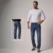 Men's plus Size Cross Border Jeans Loose Fit Straight Leg Long Pants for Autumn Winter_mkmklike.com