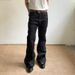 Black Drape Slightly Pulled Jeans Men's And Women's American Retro Wide-leg Pants High-end Washed Old Loose God Pants Tide_mkmklike.com