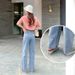Cross-border Personalized Straight-leg Trousers Women, New Spring And Autumn Fashion, Heart-patterned Floor-length_mkmklike.com
