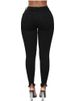 K Fashion New Pure Color Ripped Long Pants For Women_mkmklike.com